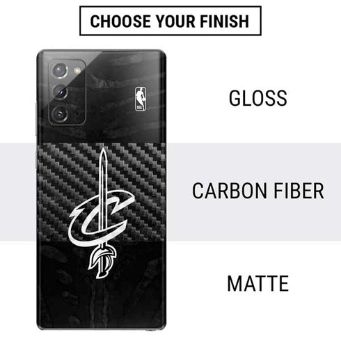 NBA Cleveland Cavaliers Black Animal Print Galaxy Note20 5G Skin